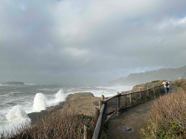 Storm watching on the Oregon Coast
