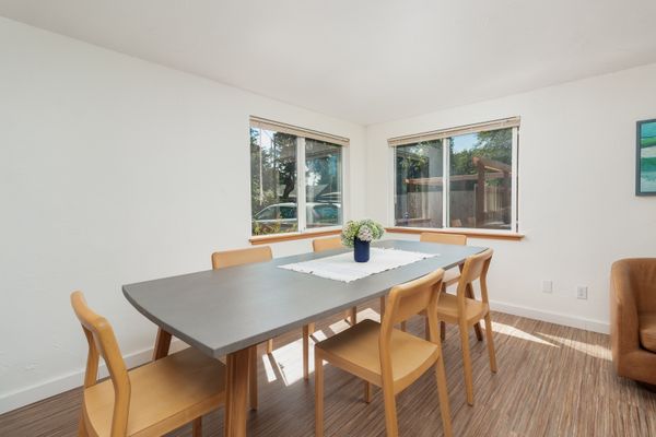Dining room table that seats eight